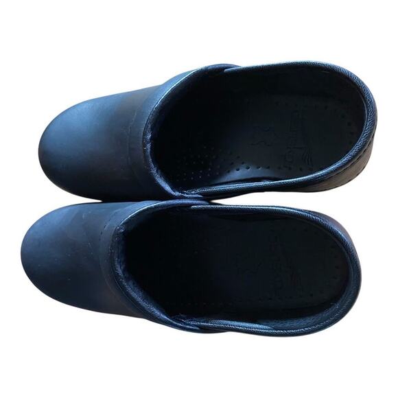 Dansko Clogs Women's Solid Black Leather Nurse Slip-Ons Size EU 35 US 5 - Picture 9 of 11